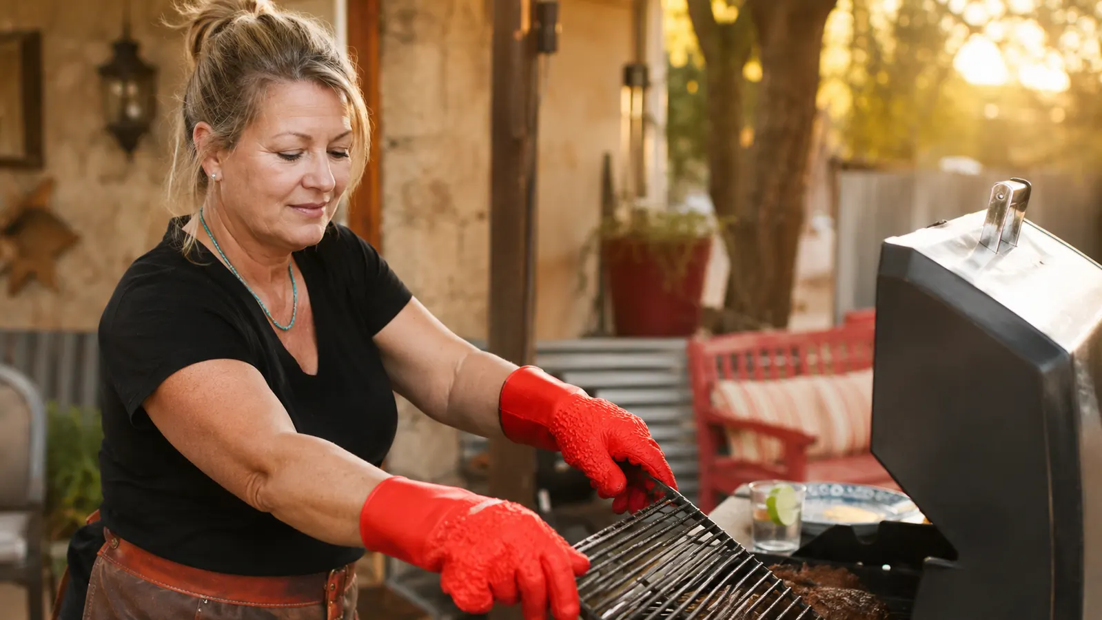 The GEEKHOM Gloves Stopped What Would Have Been a Nasty Burn at My Last Cookout