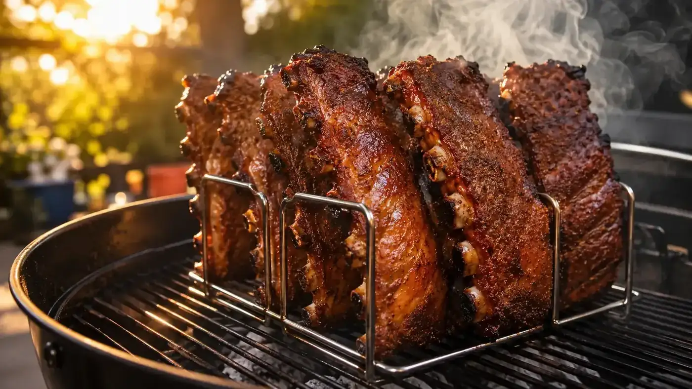 Rib Rack Review: A Full Grilling Season of Standing Ribs on Gas and Charcoal